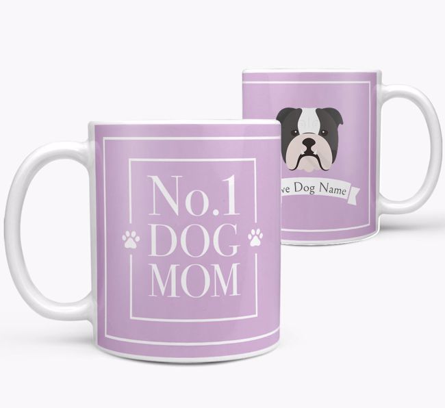 Personalised 'No.1 Mom' Mug from your {breedFullName}